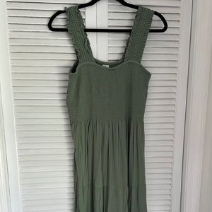 Aerie Sage Green Maxi Dress Size M